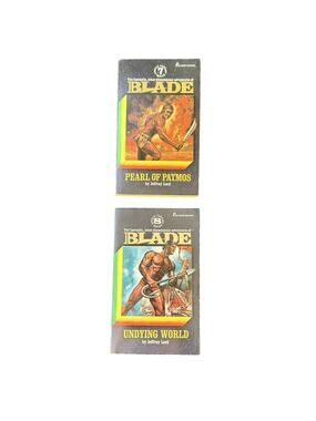 RICHARD BLADE Vintage Paperback Books #7-8 by Jeffrey Lord